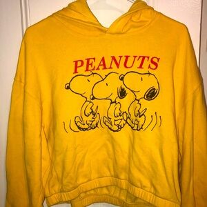 Peanuts XL Gold Top Sweater for Juniors